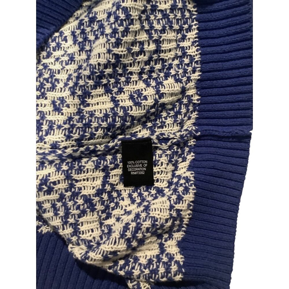 Blizzard Bay Llama Blue & White Christmas Sweater - Picture 9 of 9